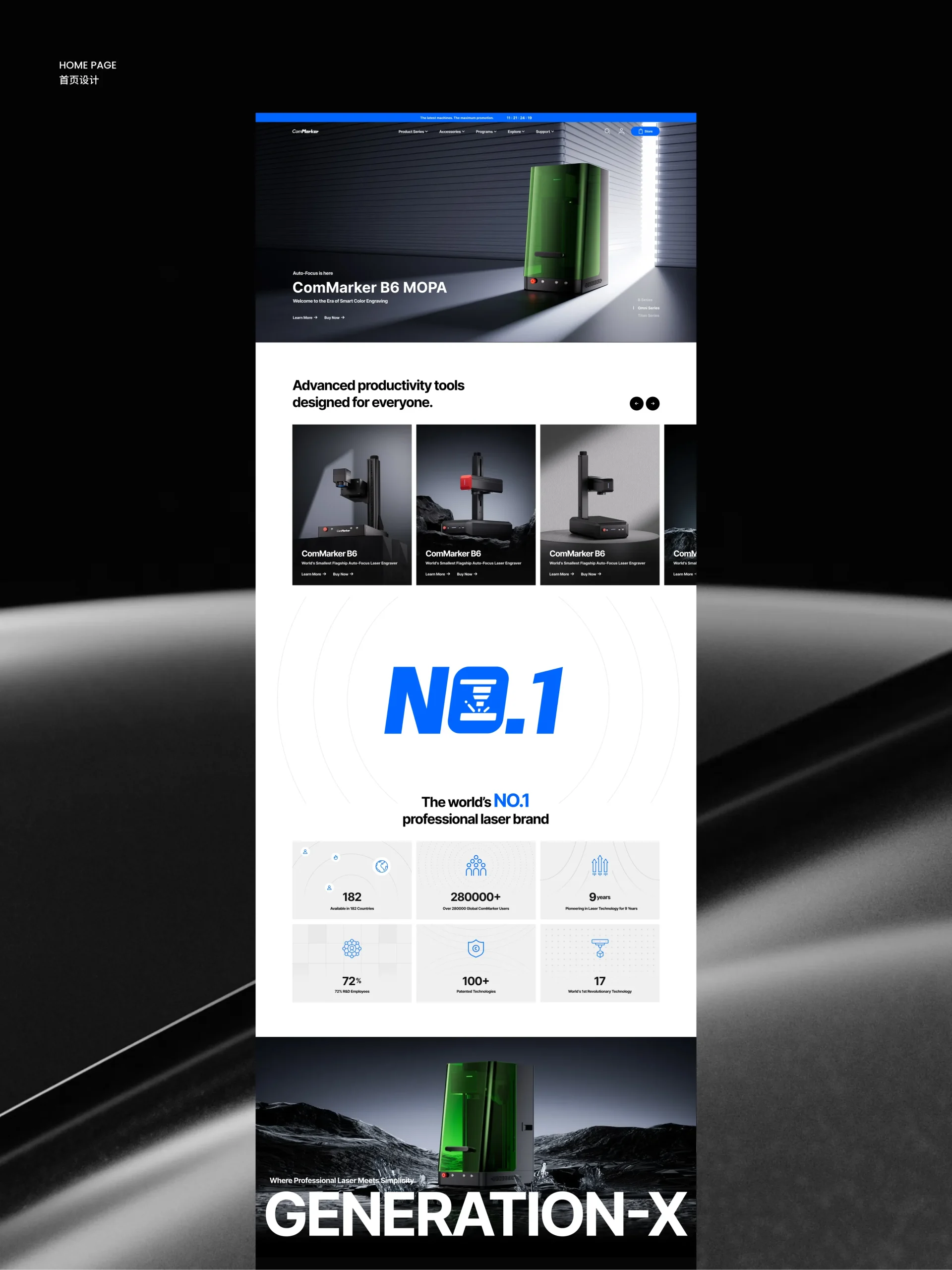 Commarker website design 3