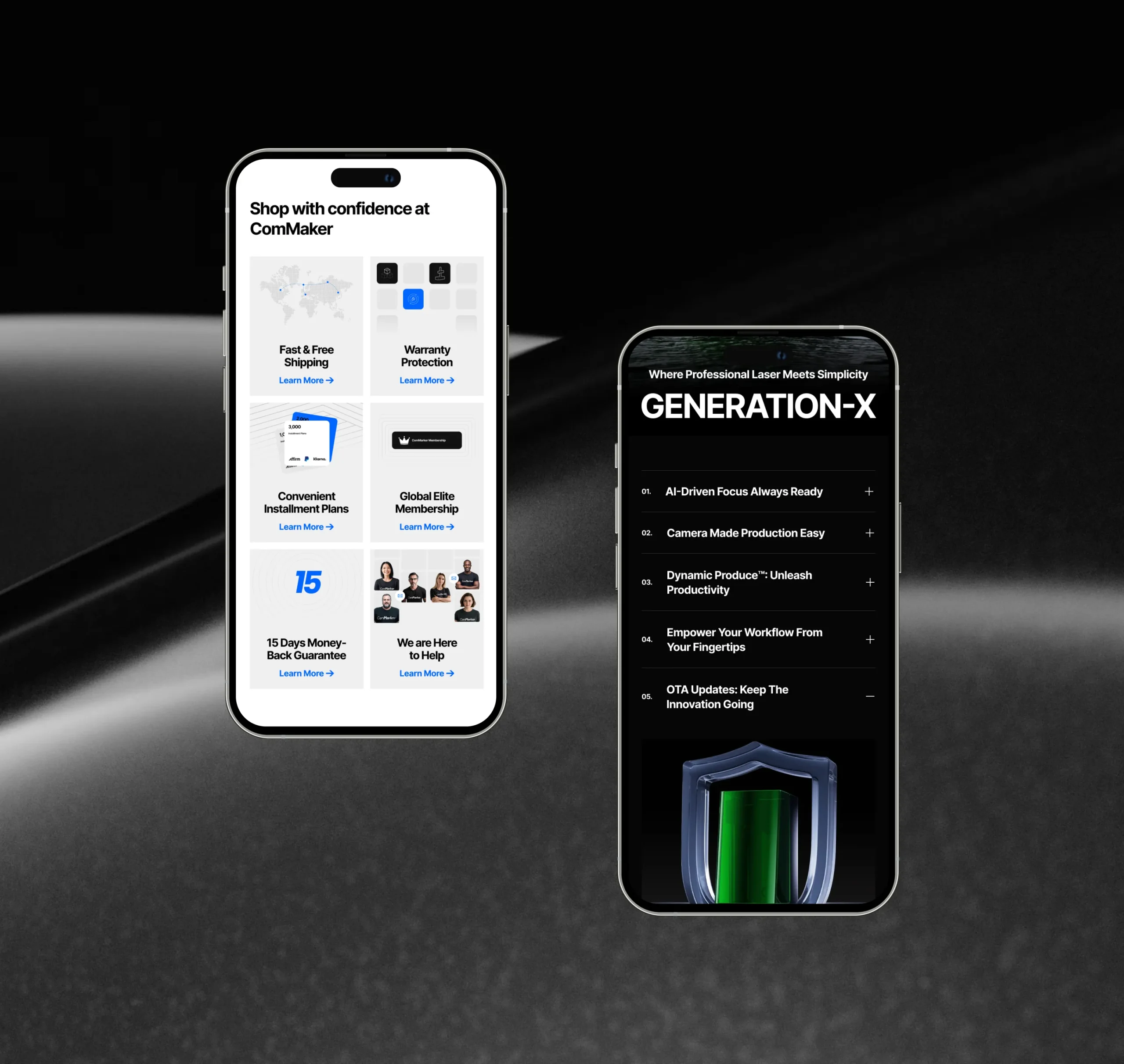Commarker website design 5