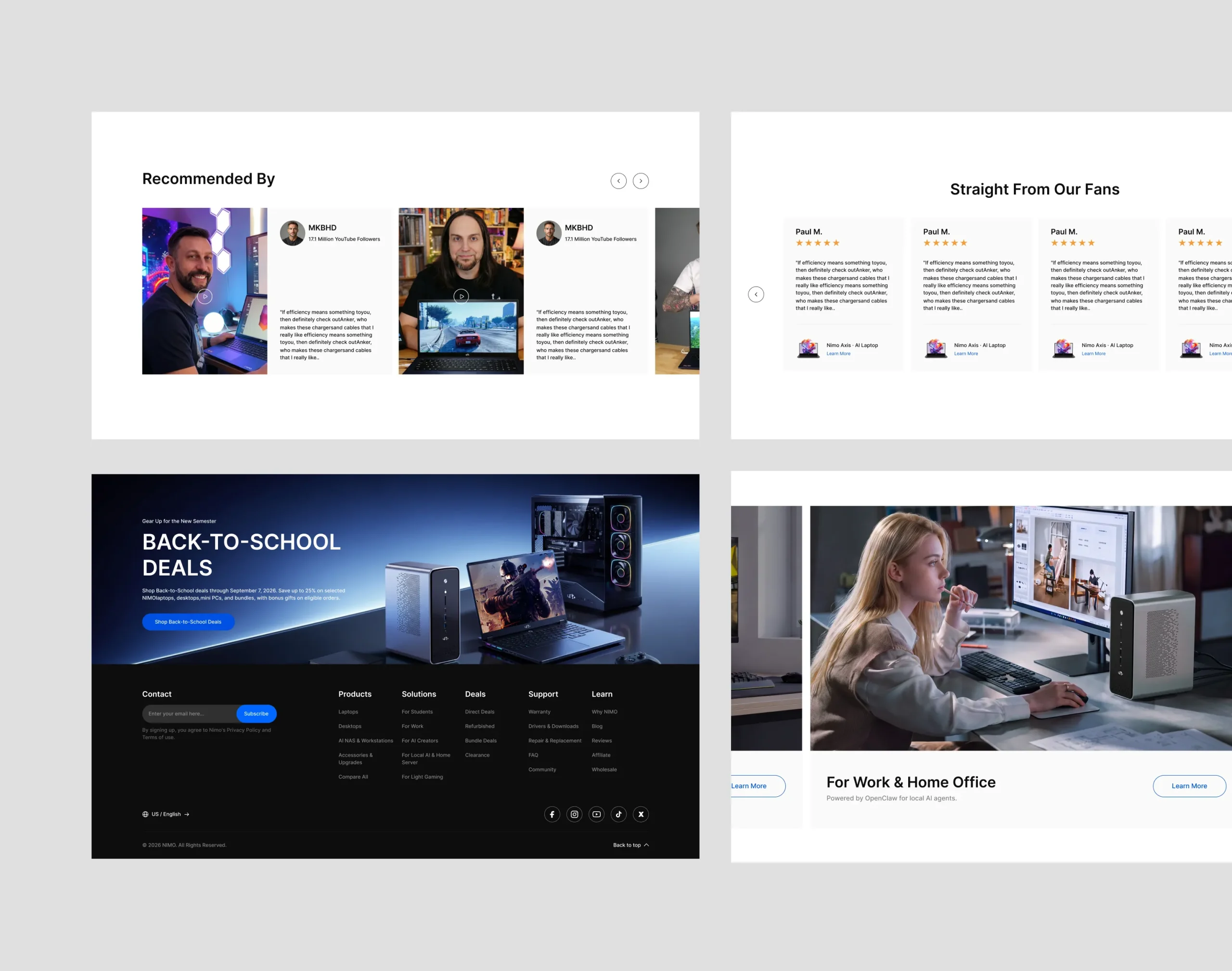 Nimo website design12